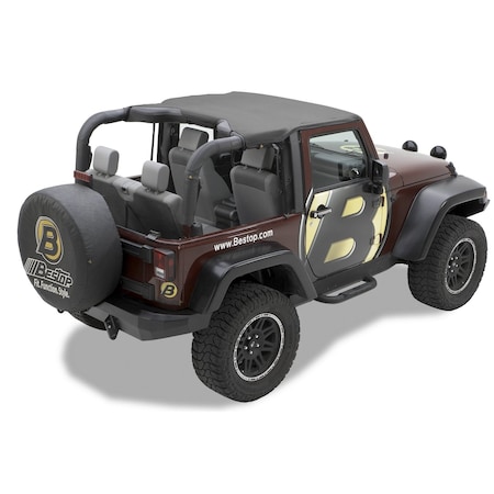 Bestop Jeep Bikini Top Header Targa Bikini Tops For Jeep 2007-2009 Wrangler JK 2 Door 52586-35